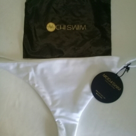 Mochi Swimsuit white Bathing Bikini BOTTOMS Bella - Picture 5 of 7